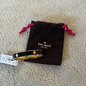 Kate Spade Black and Gold Bangle Bracelet